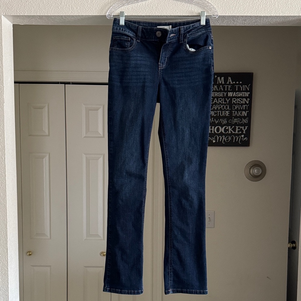 Maurices Dark Blue Straight-Leg Women's Jeans
